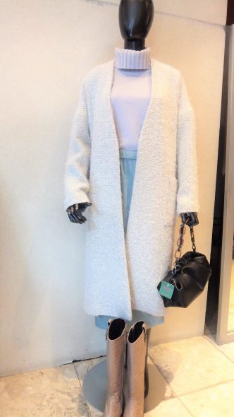 A/W　SALE　B7ノーカラーコート＆ma couleurタイトスカート＆アローズーバッグ