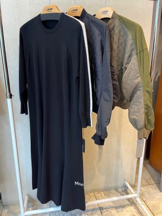 SHIRATAニットワンピース＆couvee　MA1風ブルゾン