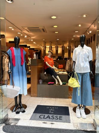 NOUQUEサマーデニムワンピース＆KOKIAフリル＆リボンブラウスカットソー