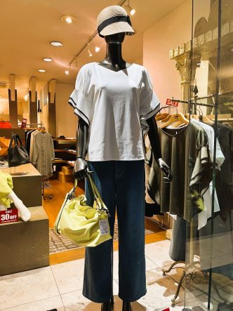 夏のカットソー♪　NOUQUEフリルトップス＆anni plusグログランテープカットソー