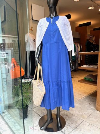 NOUQUEワンピース＆LEHAVRE KOBEカゴ調バッグ＆帽子
