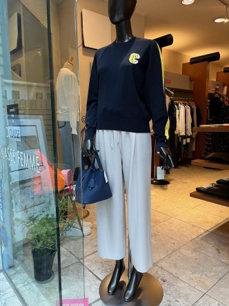 DUAL VIEWロゴニット＆ma couleurパンツ