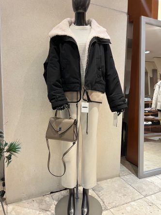 リクエストより♪KOKIAボアコート＆ALDRIDGEニット＆LOURDESダウンパンツ