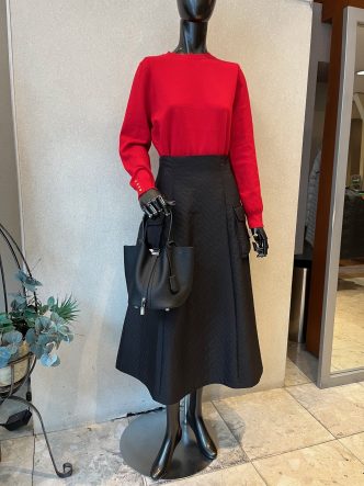 リクエストからのご紹介♪DUAL VIEWスカート＆NOUQUEニット＆anni plusスカート＆LOURDESエコファーベスト＆SHIRATAニット