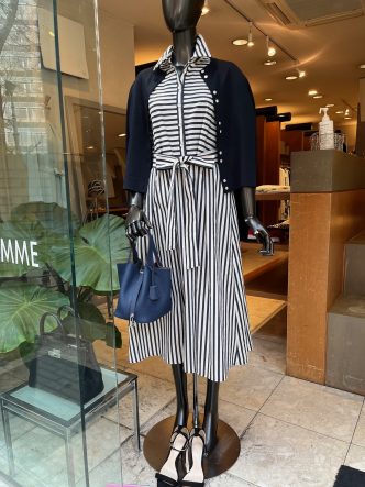 ボーダー×ストライプのワンピース♡　KOKIAワンピース＆LeHAVRE KOBEベルト