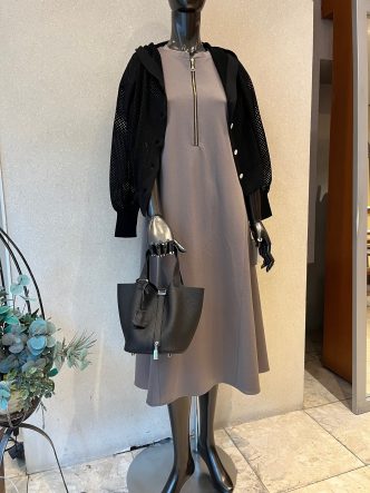 KOKIA前ファスナーワンピース＆Deargueメッシュフーディカーディガン