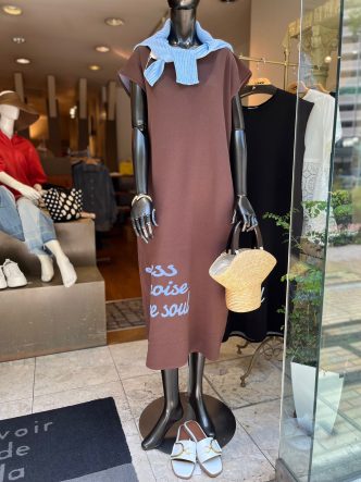 BEATRICEニットワンピース＆Le havre kobeカゴバッグ