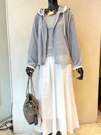 Le MARAISメッシュパーカー＆ニットベスト