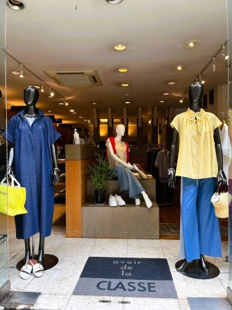 KOKIAイエローストライプフリル×リボンブラウス＆BRAHMINデニムシャツワンピース♪