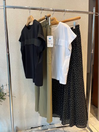 デザインカットソーに合わせたコーディネート♪anni plusカットソー＆LOURDESパンツ＆NOUQUEスカート