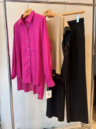 RESPECシャツブラウス＆KOKIAバイカラーブラウス＆パンツ