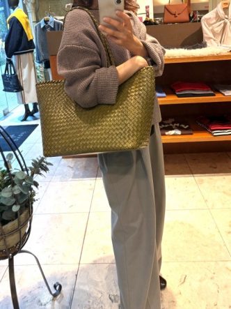 TAKAGI MINKメッシュレザートートバッグ